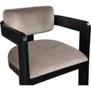  Color_Taupe -- Sacha Taupe Velvet Upholstered Dining Chair IMAGE 6