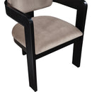  Color_Taupe -- Sacha Taupe Velvet Upholstered Dining Chair IMAGE 7