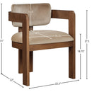  Color_Beige -- Meridian Sacha Arm Chair IMAGE 8