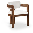  Color_Cream -- Sacha Cream Velvet Upholstered Dining Chair IMAGE 1