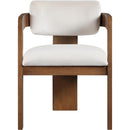 Color_Cream -- Sacha Cream Velvet Upholstered Dining Chair IMAGE 3