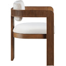  Color_Cream -- Sacha Cream Velvet Upholstered Dining Chair IMAGE 4