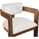  Color_Cream -- Sacha Cream Velvet Upholstered Dining Chair IMAGE 6