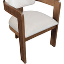  Color_Cream -- Sacha Cream Velvet Upholstered Dining Chair IMAGE 7