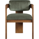  Color_Green -- Sacha Green Velvet Upholstered Dining Chair IMAGE 3