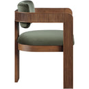  Color_Green -- Sacha Green Velvet Upholstered Dining Chair IMAGE 4