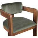  Color_Green -- Sacha Green Velvet Upholstered Dining Chair IMAGE 6