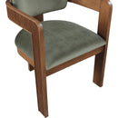  Color_Green -- Sacha Green Velvet Upholstered Dining Chair IMAGE 7
