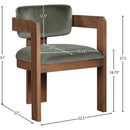  Color_Green -- Sacha Green Velvet Upholstered Dining Chair IMAGE 8