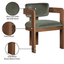  Color_Green -- Sacha Green Velvet Upholstered Dining Chair IMAGE 9