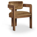  Color_Saddle -- Sacha Saddle Velvet Upholstered Dining Chair IMAGE 1