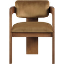  Color_Saddle -- Sacha Saddle Velvet Upholstered Dining Chair IMAGE 3