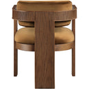  Color_Saddle -- Sacha Saddle Velvet Upholstered Dining Chair IMAGE 5