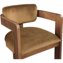  Color_Saddle -- Sacha Saddle Velvet Upholstered Dining Chair IMAGE 6