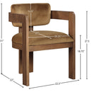  Color_Saddle -- Sacha Saddle Velvet Upholstered Dining Chair IMAGE 8