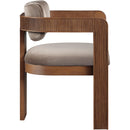  Color_Taupe -- Sacha Taupe Velvet Upholstered Dining Chair IMAGE 4
