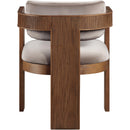  Color_Taupe -- Sacha Taupe Velvet Upholstered Dining Chair IMAGE 5