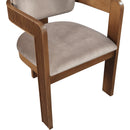  Color_Taupe -- Sacha Taupe Velvet Upholstered Dining Chair IMAGE 7
