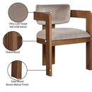  Color_Taupe -- Sacha Taupe Velvet Upholstered Dining Chair IMAGE 9