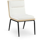  Color_Cream -- Viceroy Cream Fabric Upholstered Dining Chair IMAGE 1