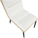  Meridian Viceroy Cream Fabric Upholstered Dining Chair IMAGE 6