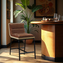  Color_Cognac -- Meridian Viceroy Counter Height Stool IMAGE 2
