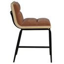  Color_Cognac -- Meridian Viceroy Counter Height Stool IMAGE 4