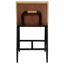  Meridian Viceroy Cognac Fabric Upholstered Counter Stool IMAGE 5