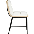  Meridian Viceroy Cream Fabric Upholstered Counter Stool IMAGE 4