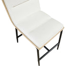  Color_Cream -- Viceroy Cream Fabric Upholstered Counter Stool IMAGE 7