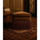 Meridian Trivoli Brown Velvet Ottoman/Stool IMAGE 2