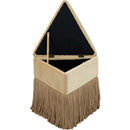  Color_Camel -- Trivoli Camel Velvet Upholstered Stool IMAGE 6