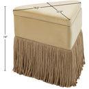  Color_Camel -- Trivoli Camel Velvet Upholstered Stool IMAGE 8