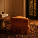  Color_Cognac -- Trivoli Cognac Velvet Upholstered Stool IMAGE 2