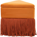  Color_Cognac -- Trivoli Cognac Velvet Upholstered Stool IMAGE 5