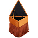  Color_Cognac -- Trivoli Cognac Velvet Upholstered Stool IMAGE 6