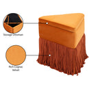  Color_Cognac -- Trivoli Cognac Velvet Upholstered Stool IMAGE 9