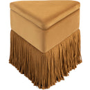 Color_Saddle -- Trivoli Saddle Velvet Upholstered Stool IMAGE 3