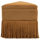 Color_Saddle -- Trivoli Saddle Velvet Upholstered Stool IMAGE 5