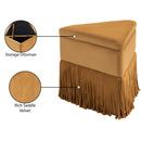  Color_Saddle -- Trivoli Saddle Velvet Upholstered Stool IMAGE 9