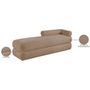  Color_Beige -- Meridian Kennedy Teddy Fabric Upholstered Bench IMAGE 14