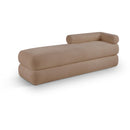  Color_Beige -- Meridian Kennedy Teddy Fabric Upholstered Bench IMAGE 1