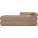  Color_Beige -- Meridian Kennedy Teddy Fabric Upholstered Bench IMAGE 3