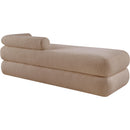  Color_Beige -- Meridian Kennedy Teddy Fabric Upholstered Bench IMAGE 7