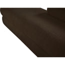  Color_Brown -- Kennedy Brown Teddy Fabric Upholstered Bench IMAGE 11