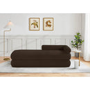  Color_Brown -- Kennedy Brown Teddy Fabric Upholstered Bench IMAGE 2