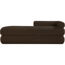  Color_Brown -- Kennedy Brown Teddy Fabric Upholstered Bench IMAGE 3