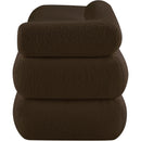  Color_Brown -- Kennedy Brown Teddy Fabric Upholstered Bench IMAGE 4