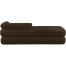  Color_Brown -- Kennedy Brown Teddy Fabric Upholstered Bench IMAGE 5