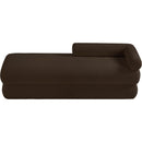  Color_Brown -- Kennedy Brown Teddy Fabric Upholstered Bench IMAGE 6